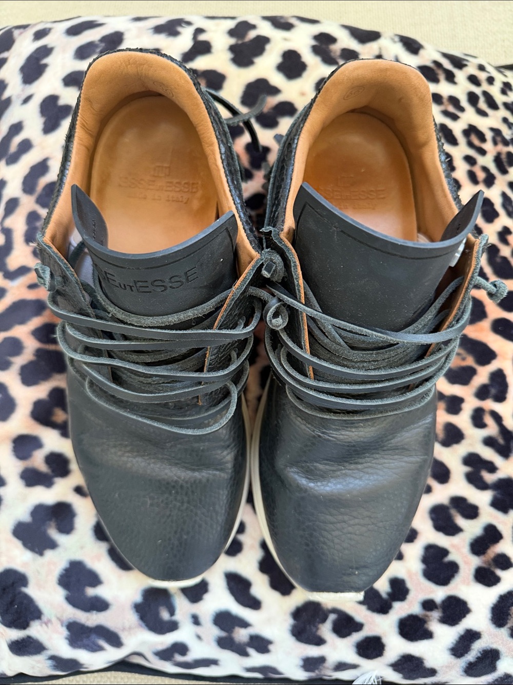 Womens Tan Leather Insole Sneakers